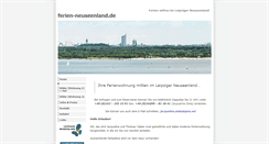 Desktop Screenshot of ferien-neuseenland.de